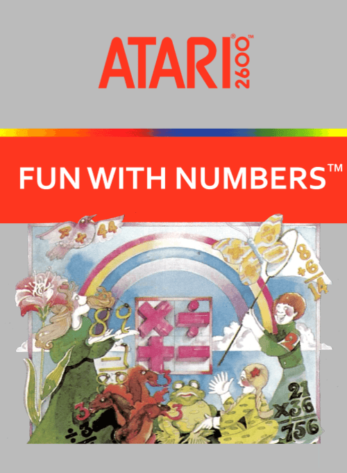 Fun With Numbers box art for Atari 2600